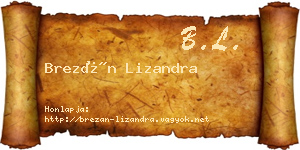 Brezán Lizandra névjegykártya